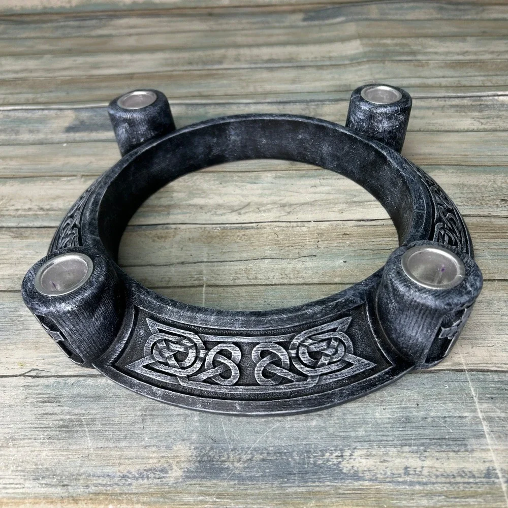 Celtic Knot Candle Holder Advent Wreath Abbey Press Irish Holiday Wedding